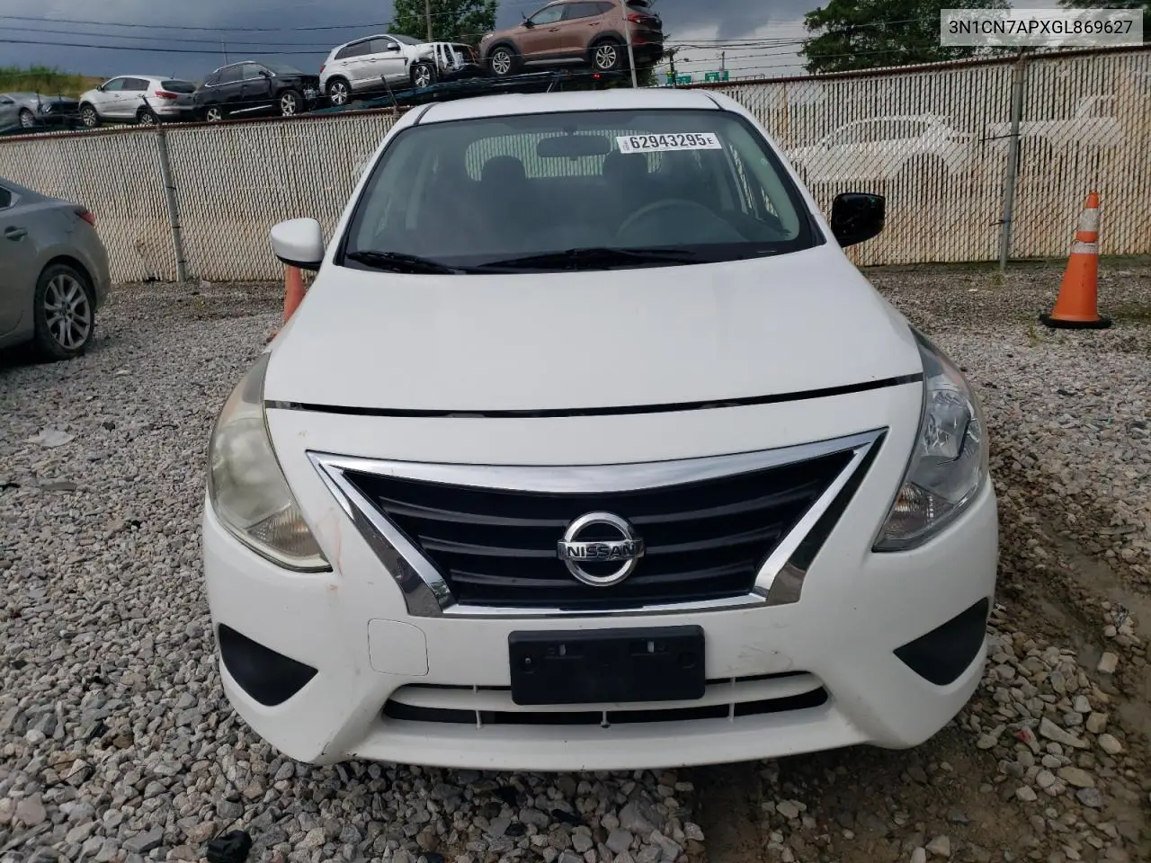 2016 Nissan Versa S VIN: 3N1CN7APXGL869627 Lot: 62943295