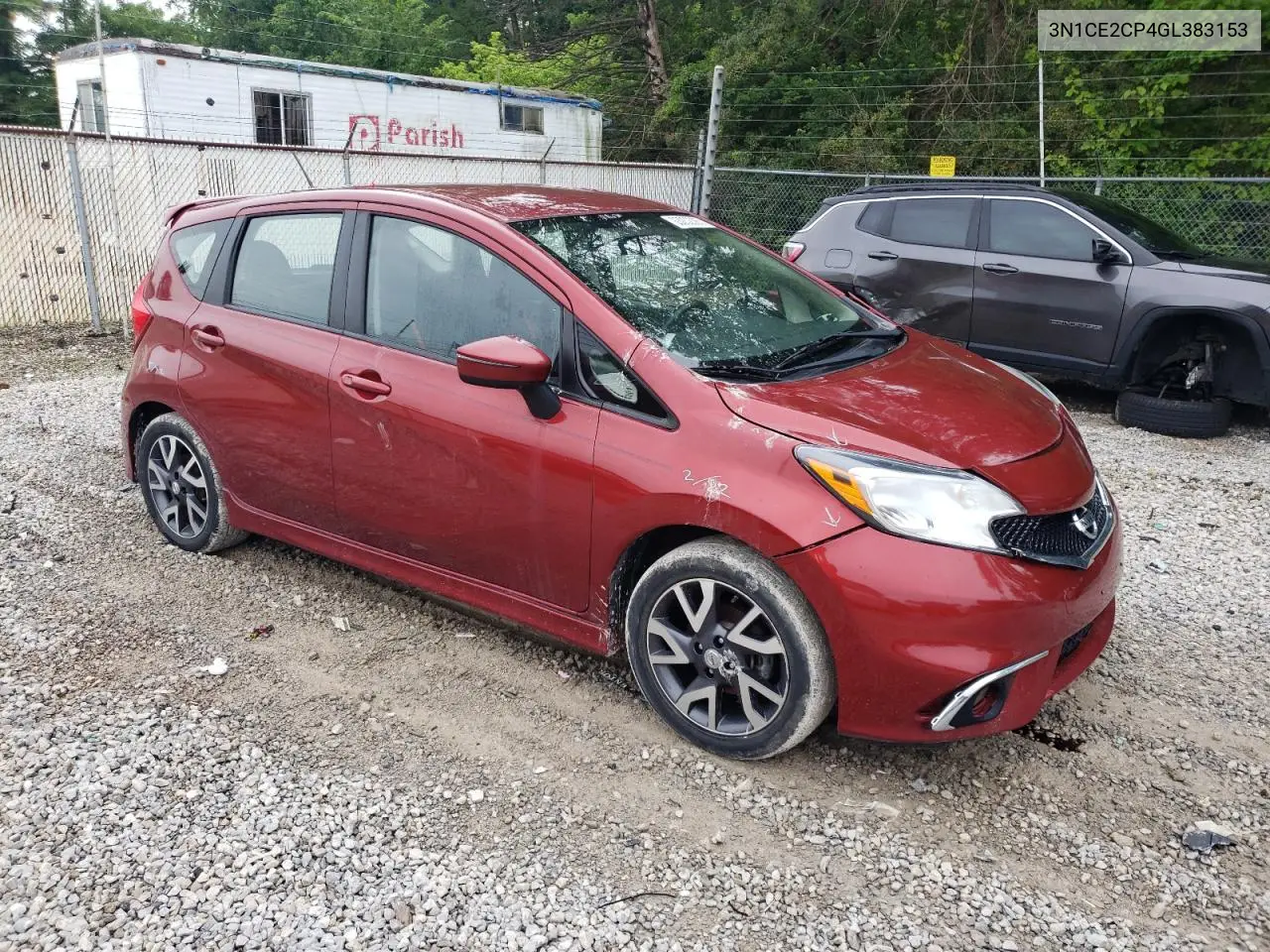 2016 Nissan Versa Note S VIN: 3N1CE2CP4GL383153 Lot: 63032365