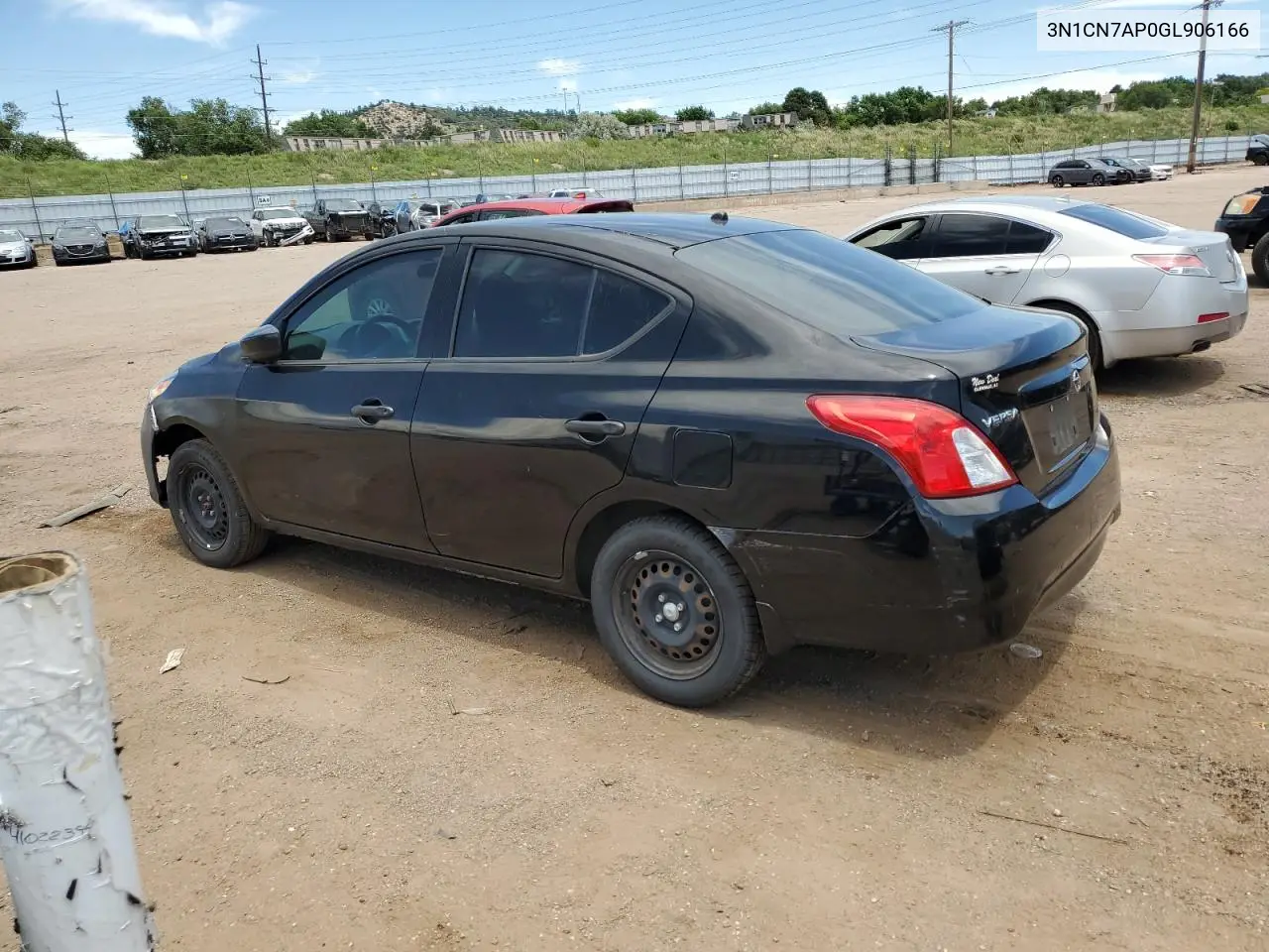 2016 Nissan Versa S VIN: 3N1CN7AP0GL906166 Lot: 63160195