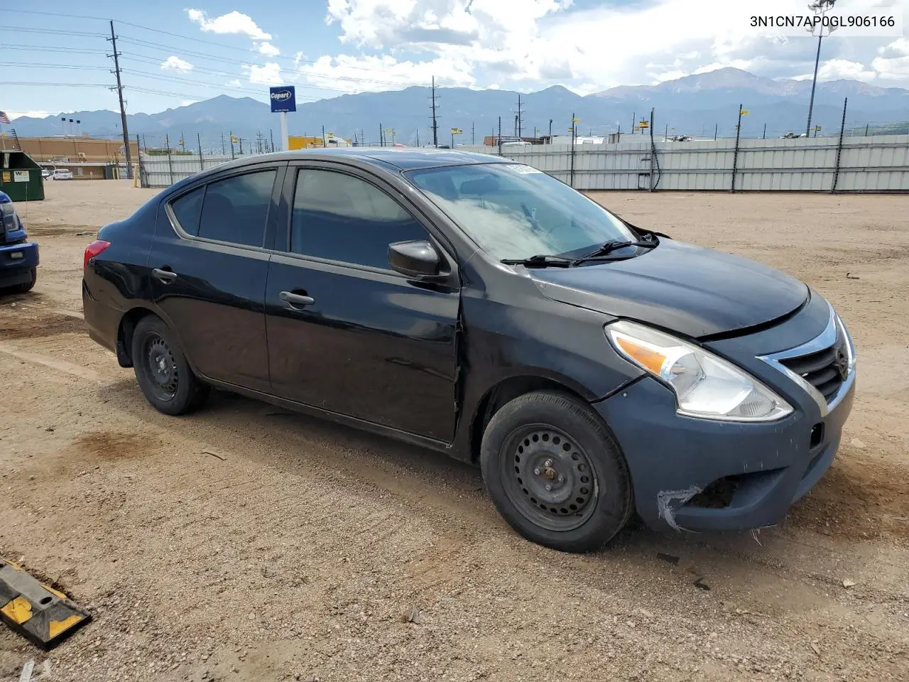 2016 Nissan Versa S VIN: 3N1CN7AP0GL906166 Lot: 63160195
