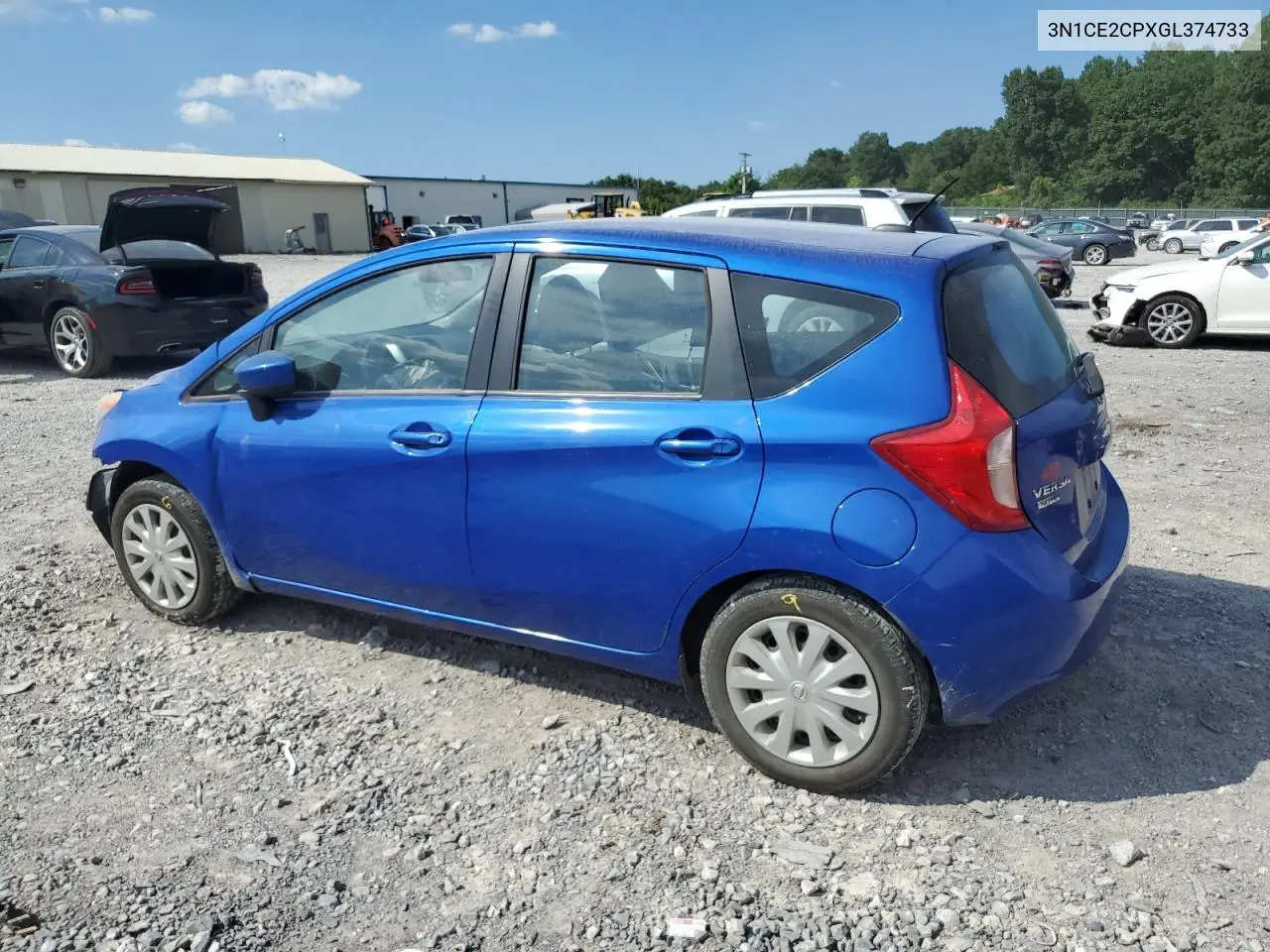 2016 Nissan Versa Note S VIN: 3N1CE2CPXGL374733 Lot: 63322835
