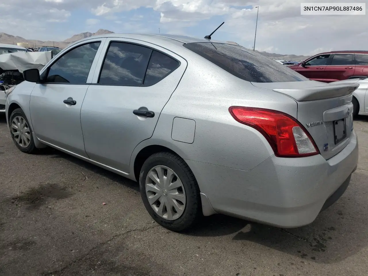2016 Nissan Versa S VIN: 3N1CN7AP9GL887486 Lot: 63514305