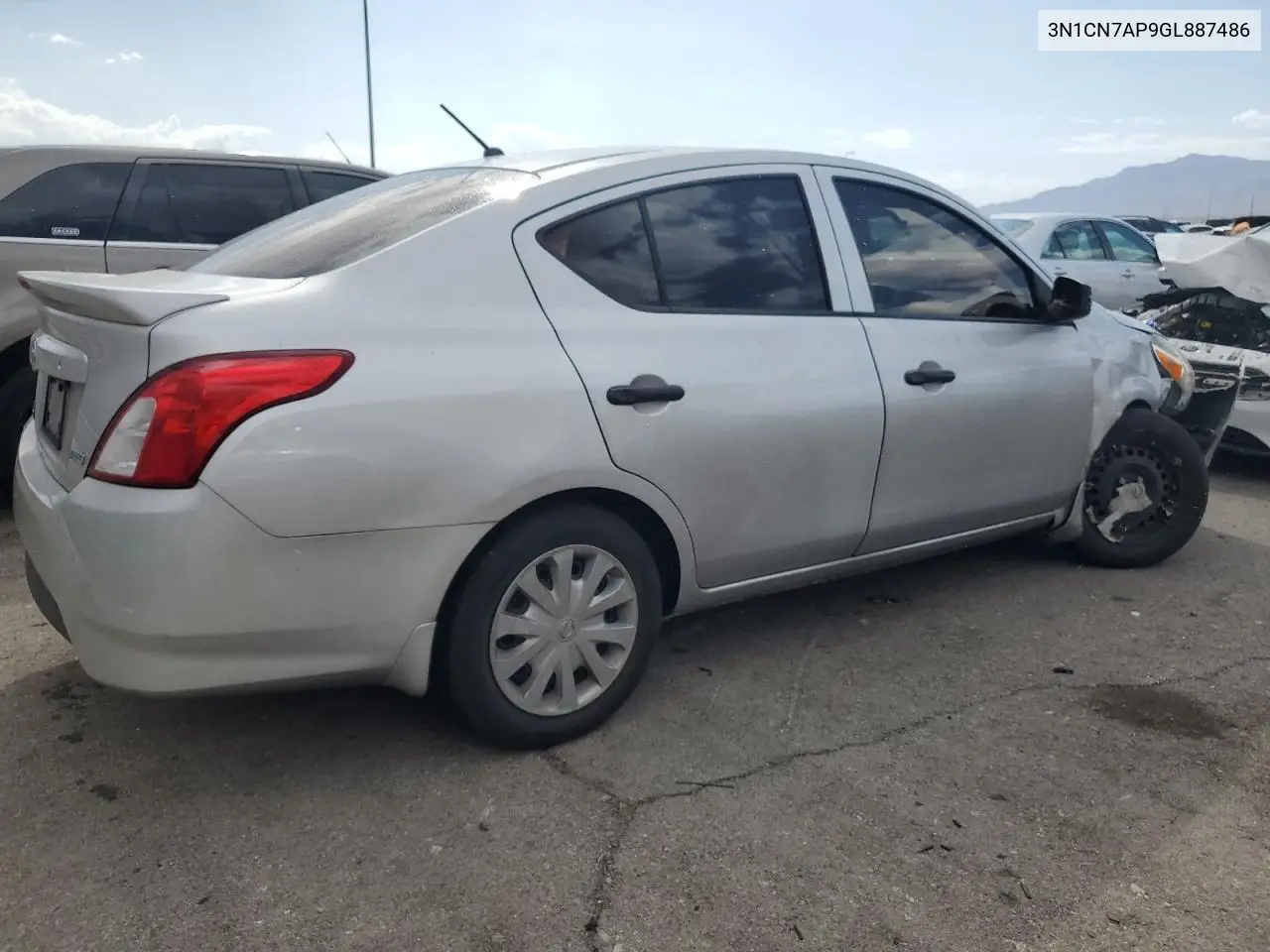 2016 Nissan Versa S VIN: 3N1CN7AP9GL887486 Lot: 63514305