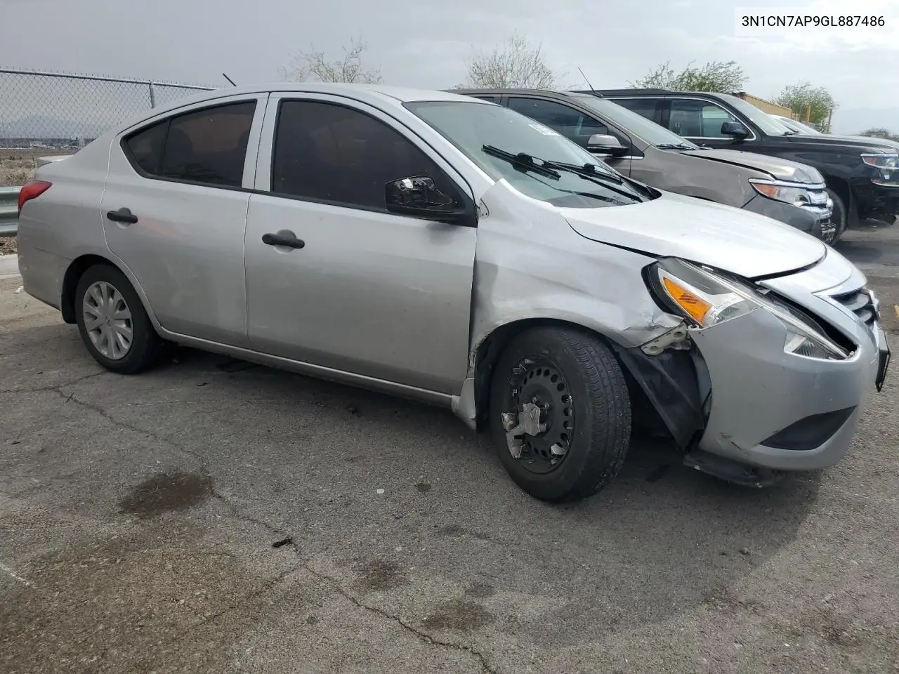 2016 Nissan Versa S VIN: 3N1CN7AP9GL887486 Lot: 63514305