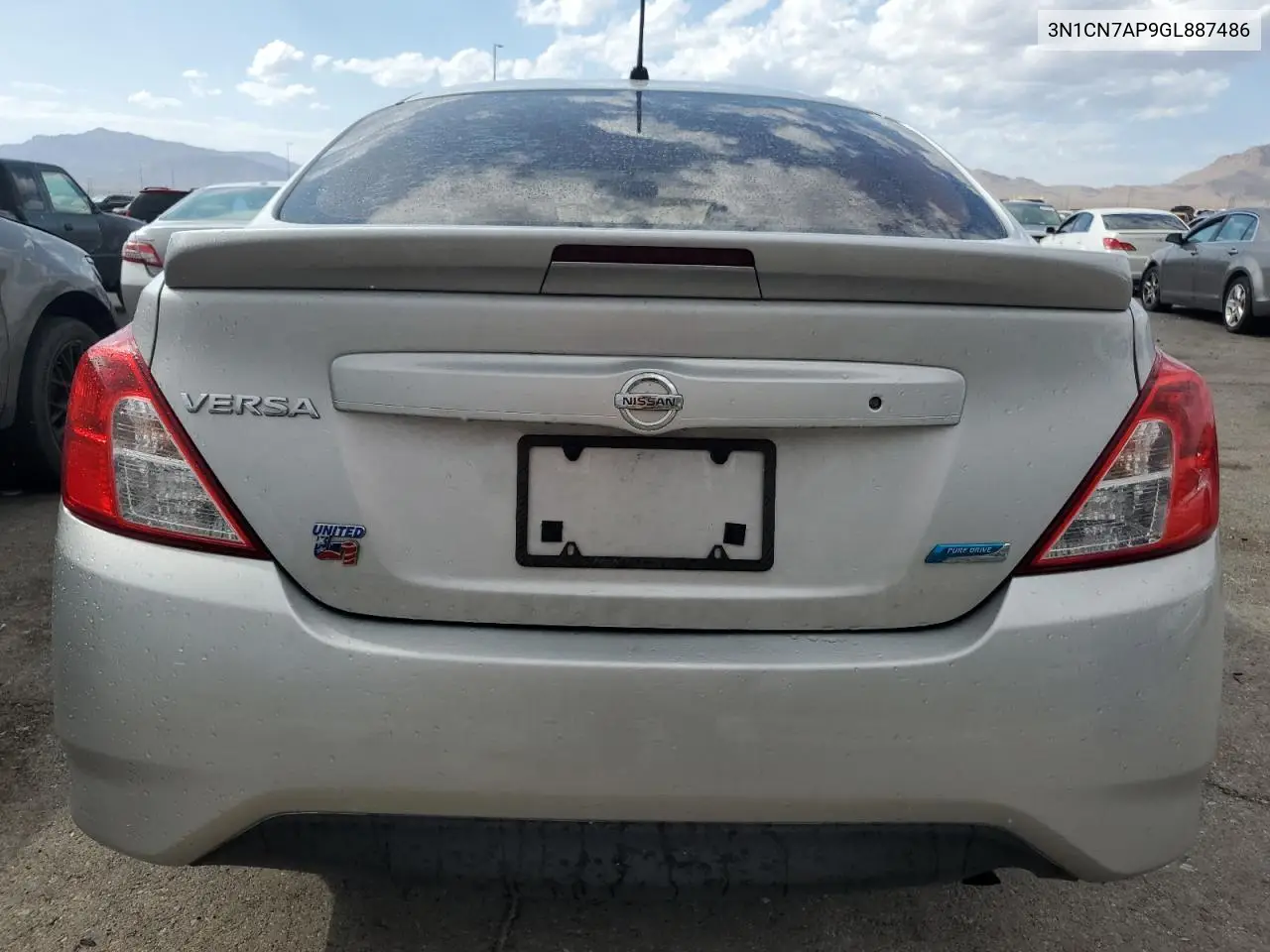 2016 Nissan Versa S VIN: 3N1CN7AP9GL887486 Lot: 63514305