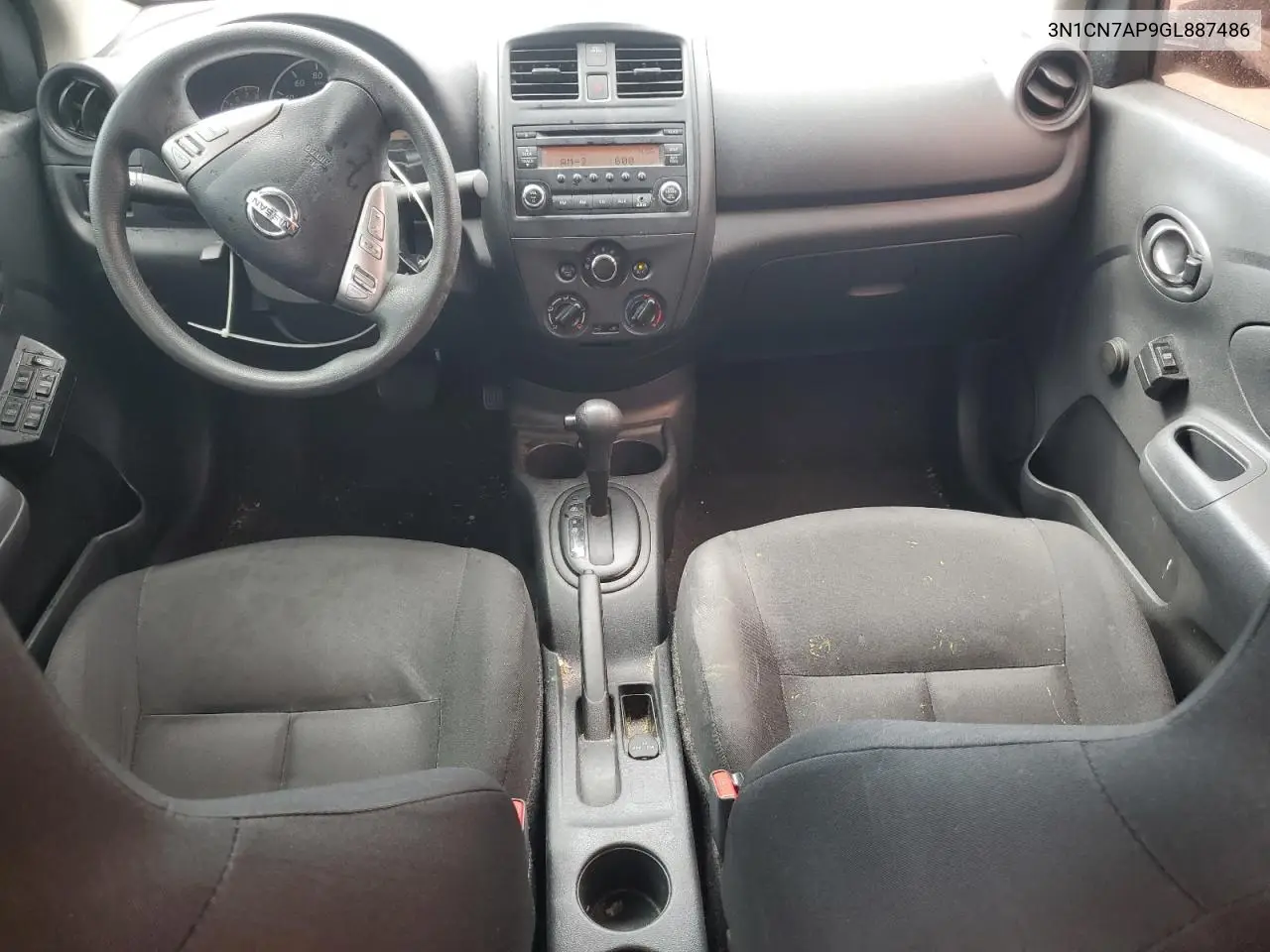 2016 Nissan Versa S VIN: 3N1CN7AP9GL887486 Lot: 63514305