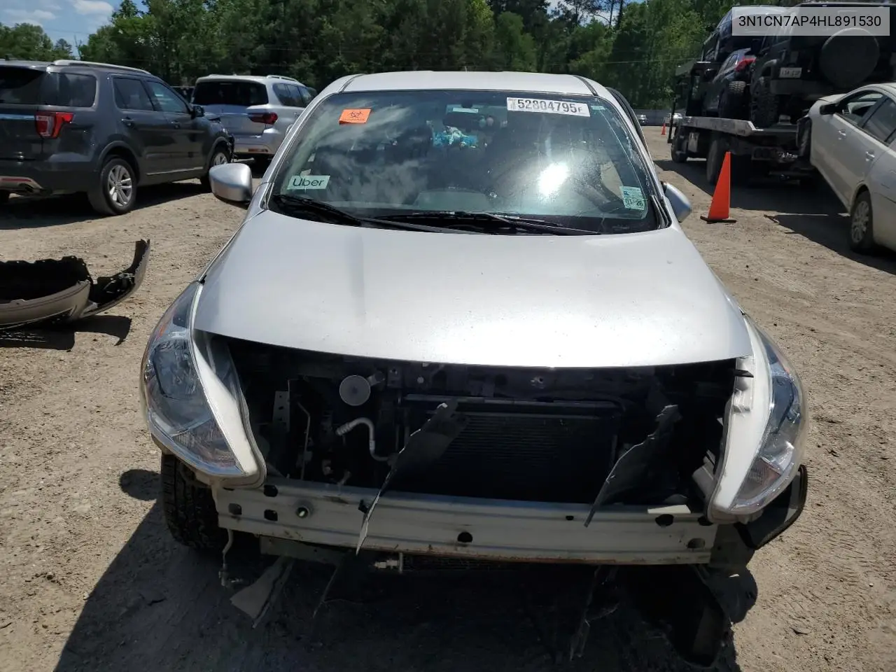 2017 Nissan Versa S VIN: 3N1CN7AP4HL891530 Lot: 54430795