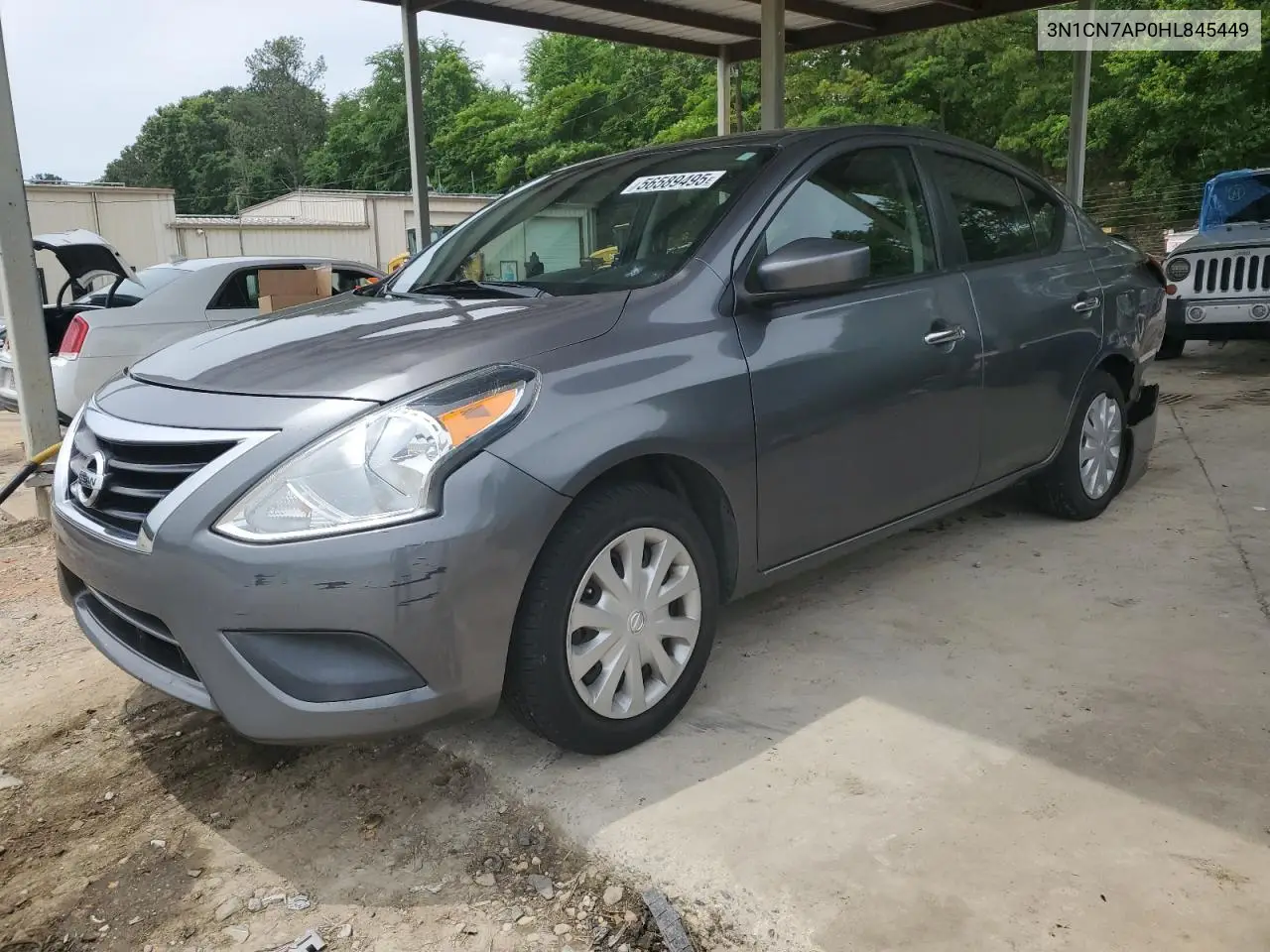 2017 Nissan Versa S VIN: 3N1CN7AP0HL845449 Lot: 56589495