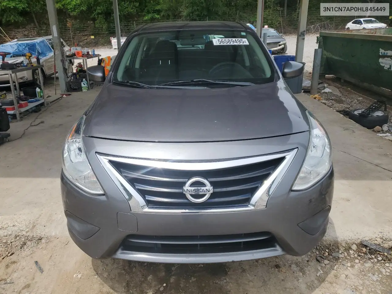 2017 Nissan Versa S VIN: 3N1CN7AP0HL845449 Lot: 56589495
