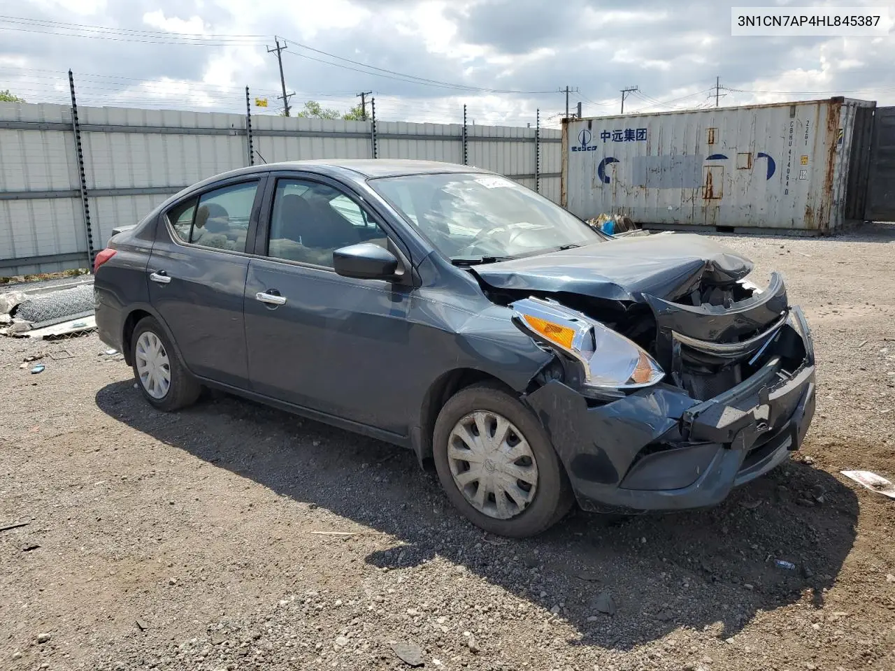 2017 Nissan Versa S VIN: 3N1CN7AP4HL845387 Lot: 57049575