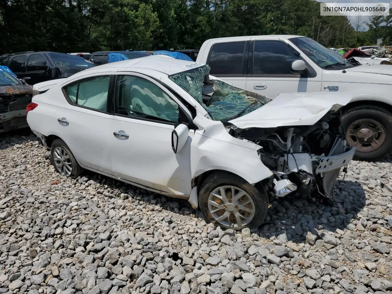 2017 Nissan Versa S VIN: 3N1CN7AP0HL905648 Lot: 59812615