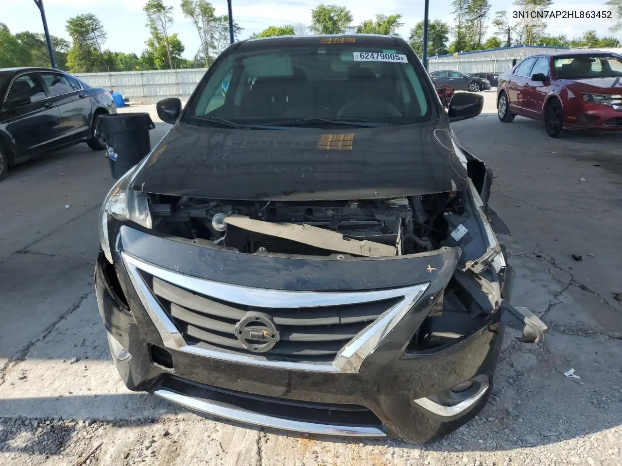2017 Nissan Versa S VIN: 3N1CN7AP2HL863452 Lot: 62479005