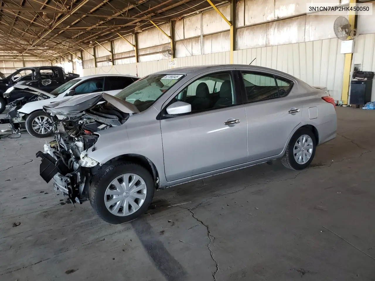 2017 Nissan Versa S VIN: 3N1CN7AP2HK450050 Lot: 62789345