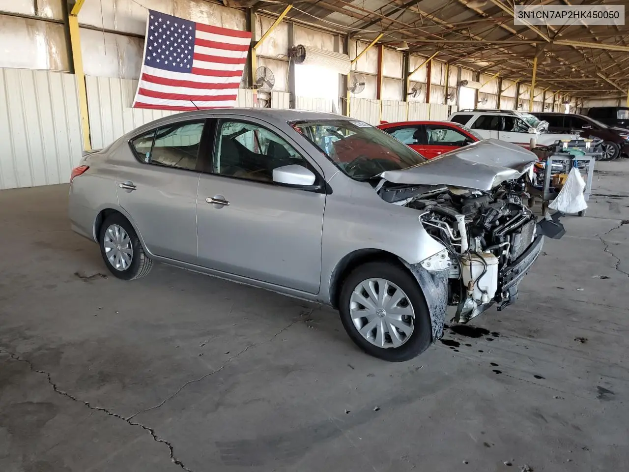 2017 Nissan Versa S VIN: 3N1CN7AP2HK450050 Lot: 62789345