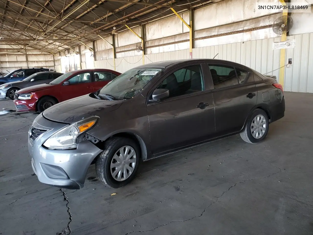 2017 Nissan Versa S VIN: 3N1CN7AP3HL818469 Lot: 63080325