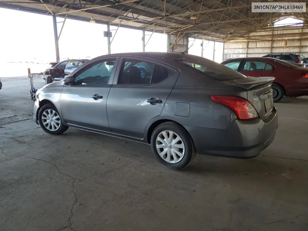 2017 Nissan Versa S VIN: 3N1CN7AP3HL818469 Lot: 63080325