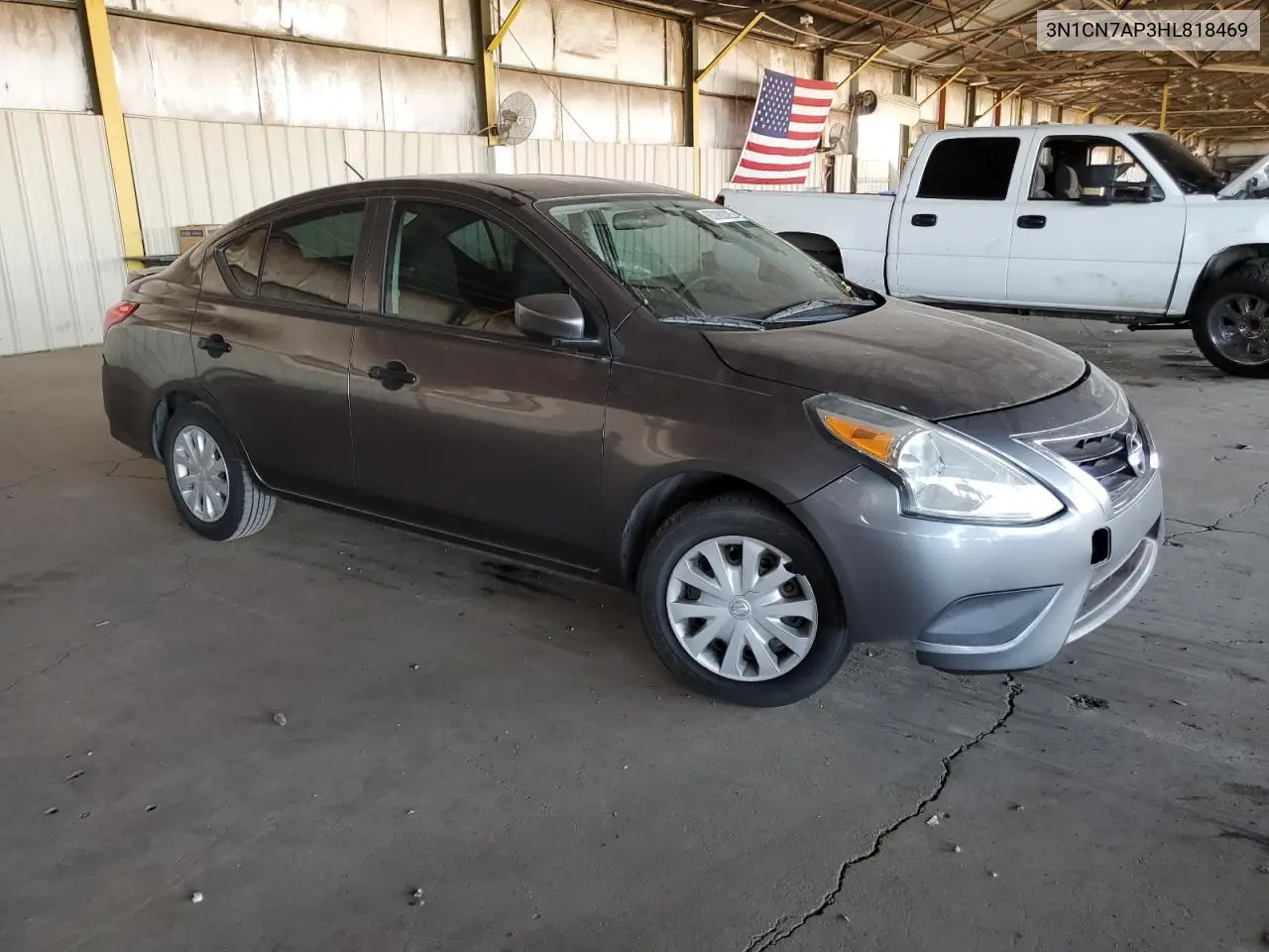 2017 Nissan Versa S VIN: 3N1CN7AP3HL818469 Lot: 63080325