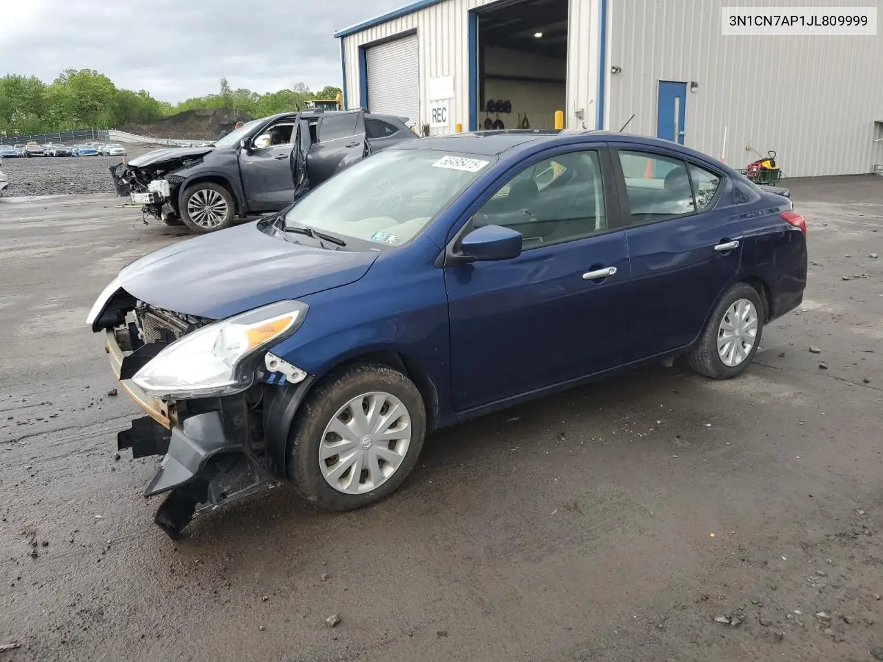 2018 Nissan Versa S VIN: 3N1CN7AP1JL809999 Lot: 56495415