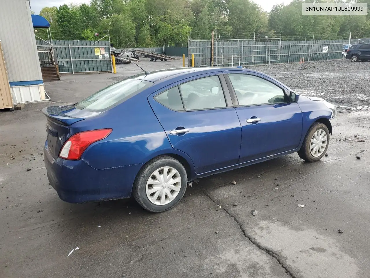 2018 Nissan Versa S VIN: 3N1CN7AP1JL809999 Lot: 56495415