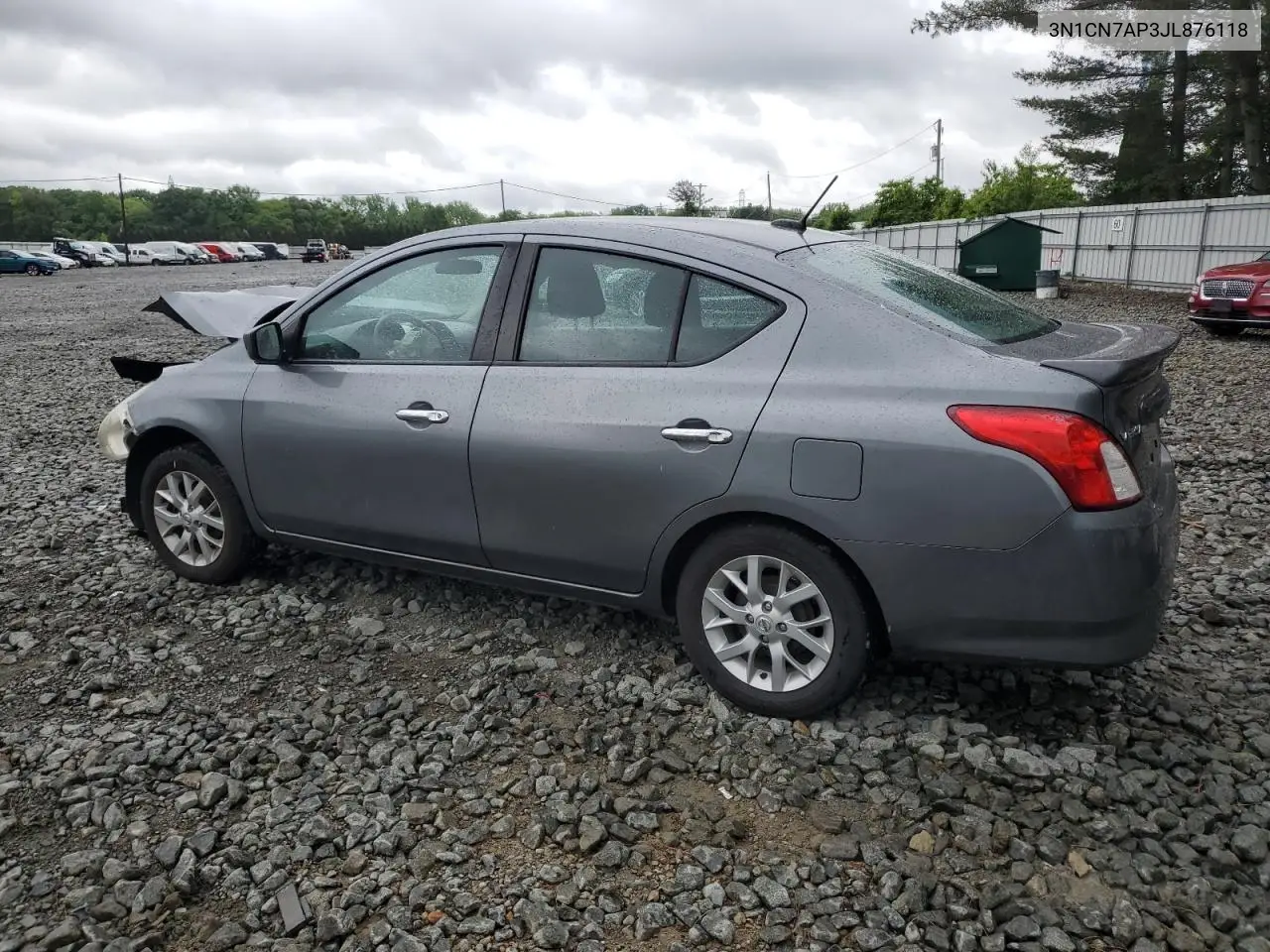 2018 Nissan Versa S VIN: 3N1CN7AP3JL876118 Lot: 56657025