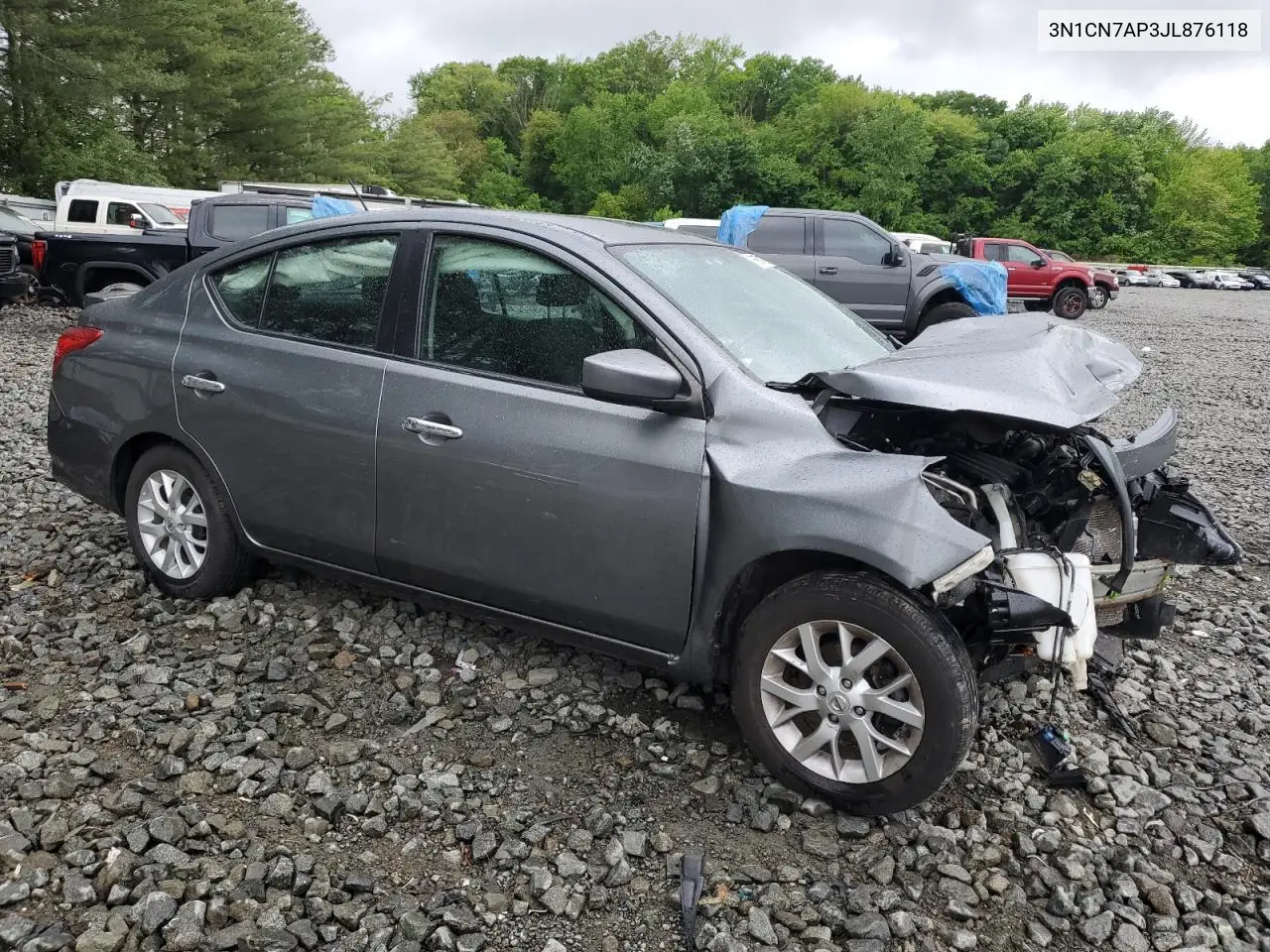 2018 Nissan Versa S VIN: 3N1CN7AP3JL876118 Lot: 56657025