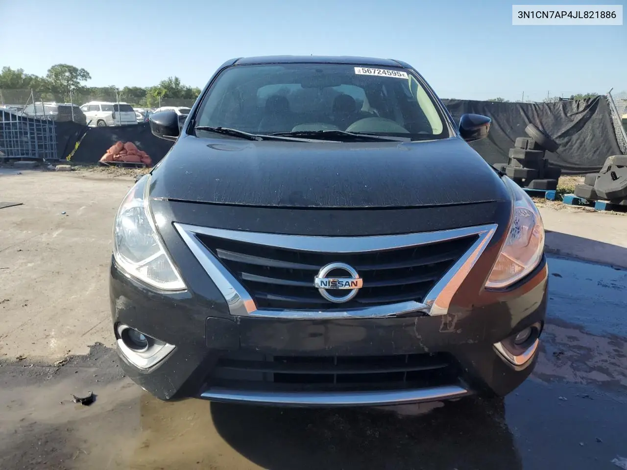 2018 Nissan Versa S VIN: 3N1CN7AP4JL821886 Lot: 56724595