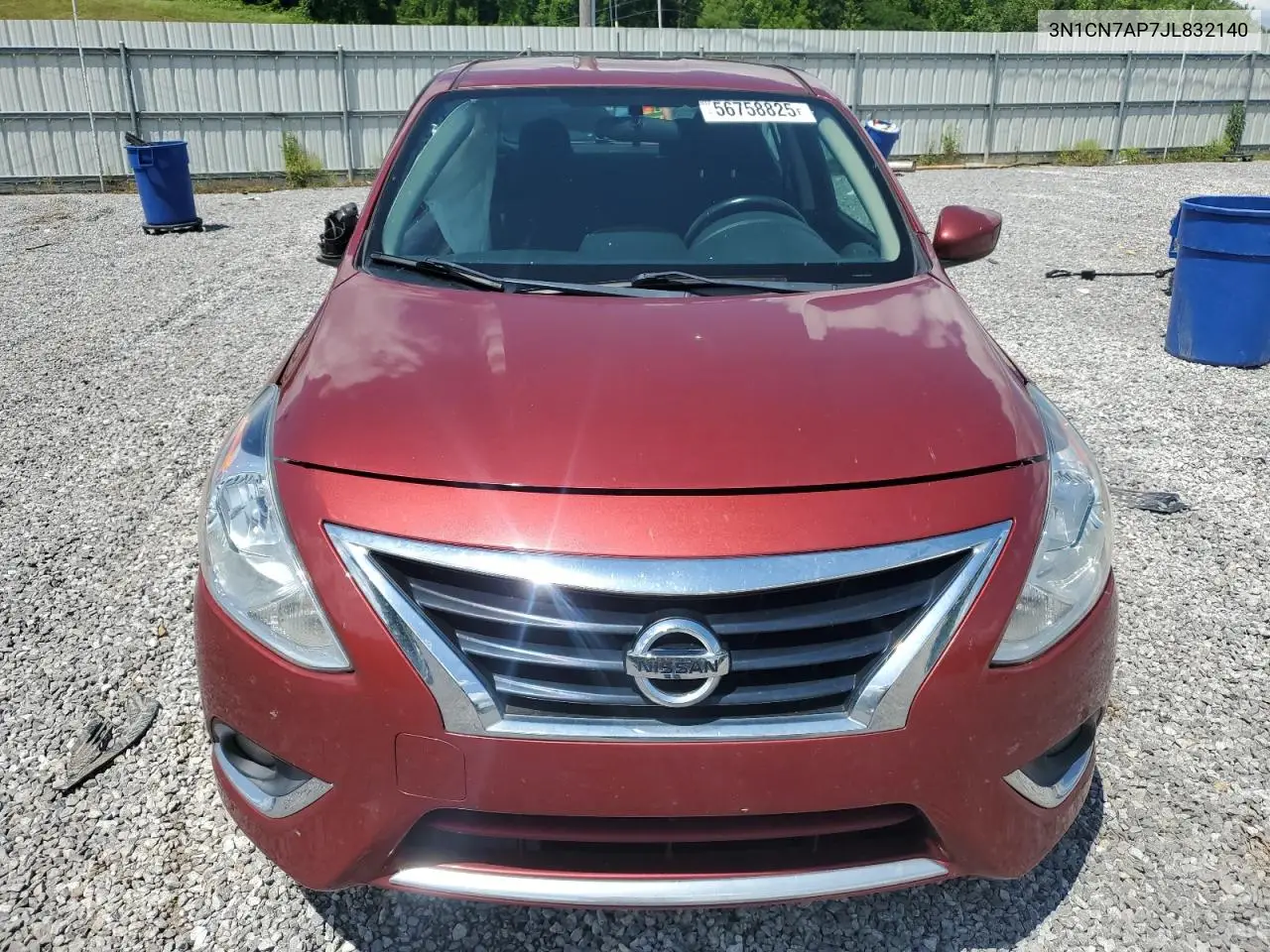 2018 Nissan Versa S VIN: 3N1CN7AP7JL832140 Lot: 56758825
