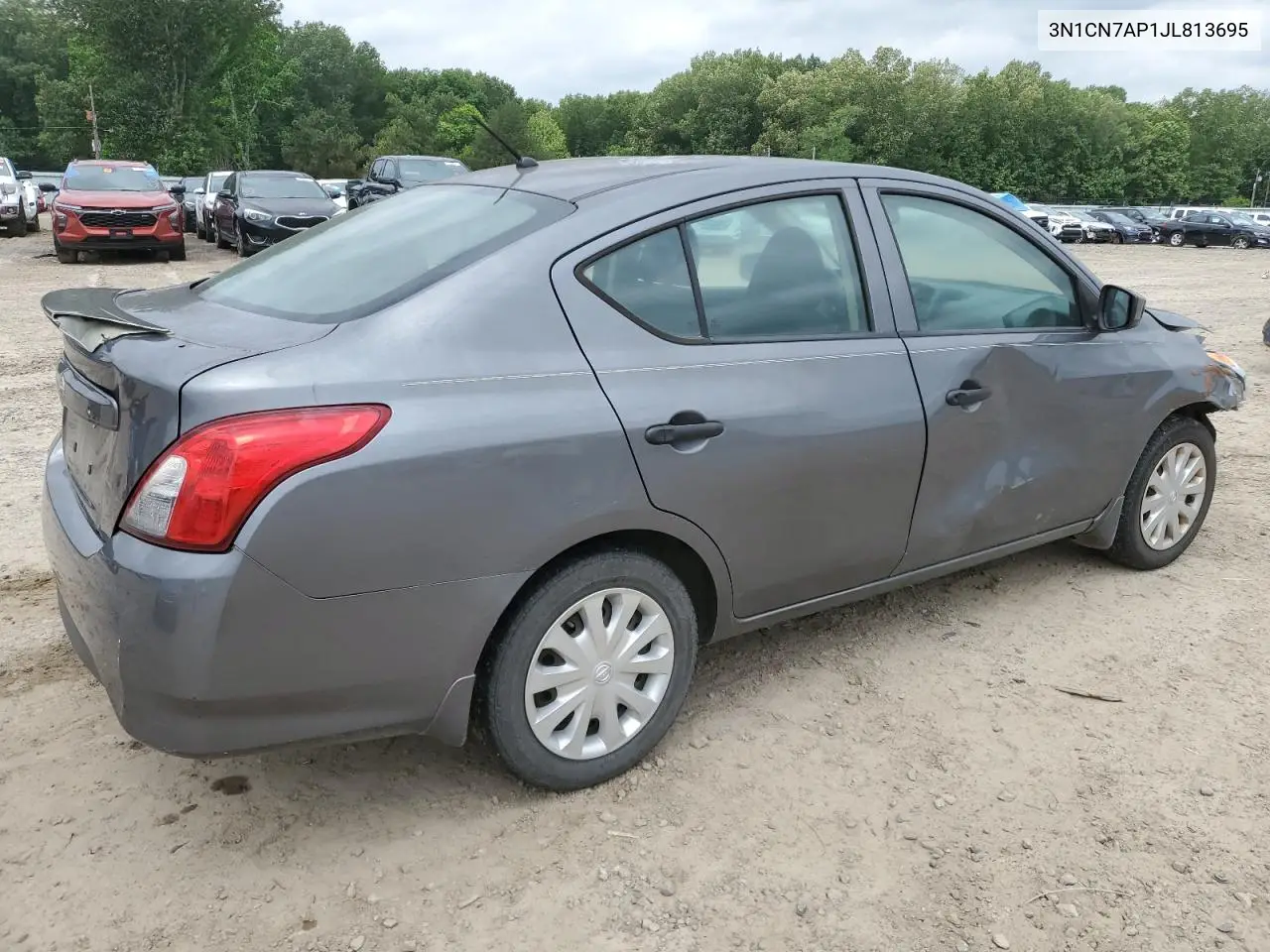 2018 Nissan Versa S VIN: 3N1CN7AP1JL813695 Lot: 57134945