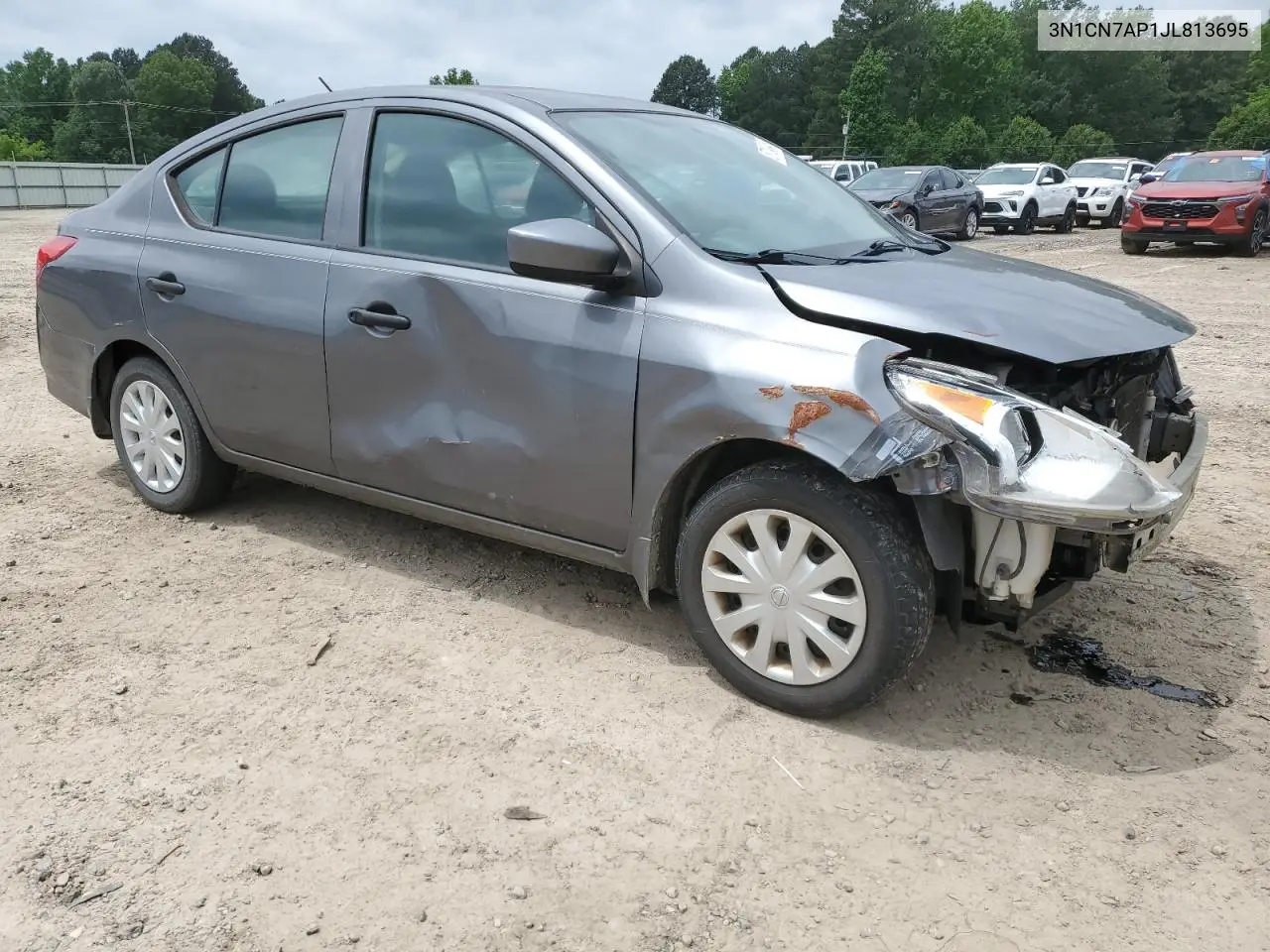 2018 Nissan Versa S VIN: 3N1CN7AP1JL813695 Lot: 57134945