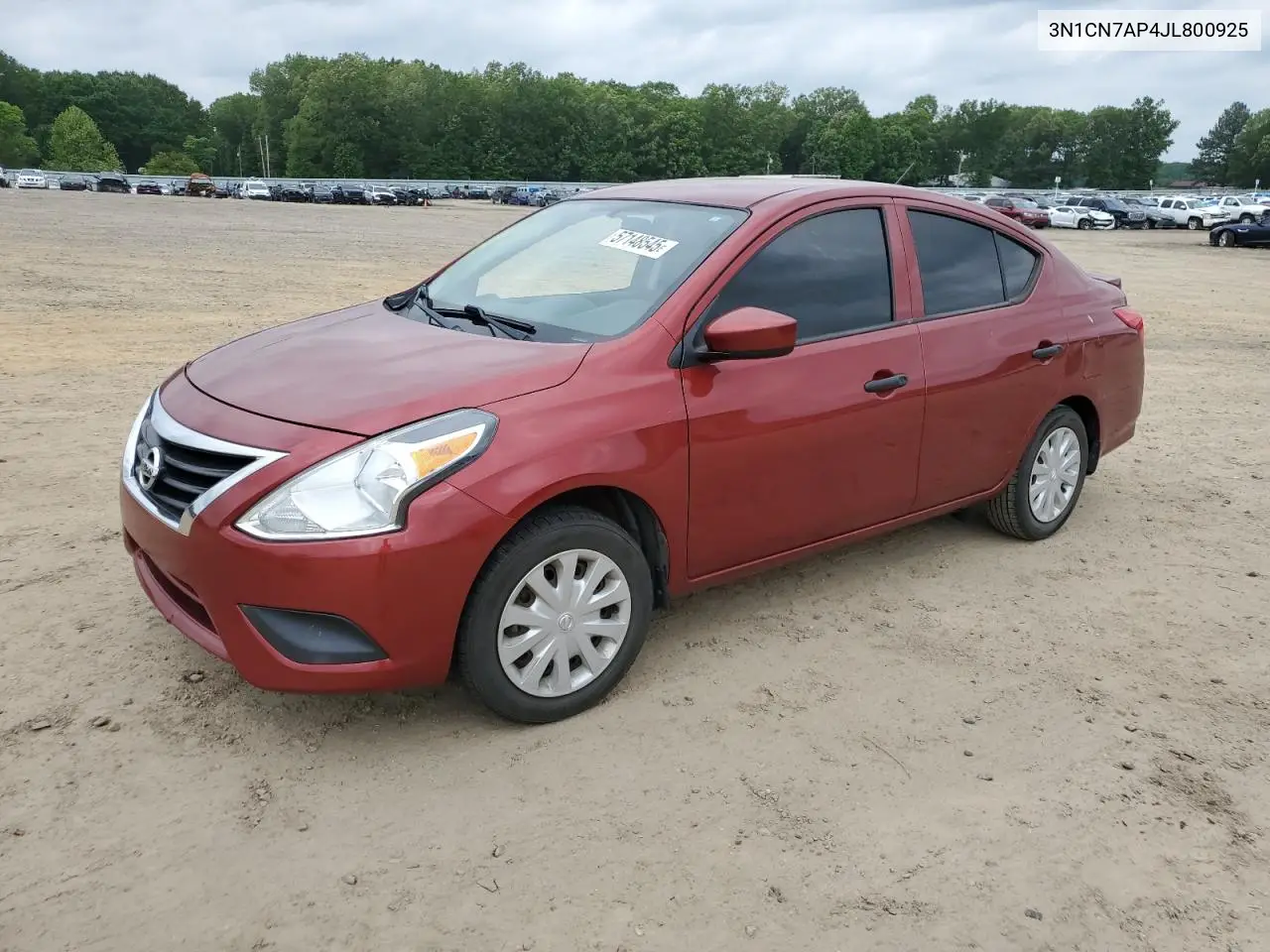 2018 Nissan Versa S VIN: 3N1CN7AP4JL800925 Lot: 57148545