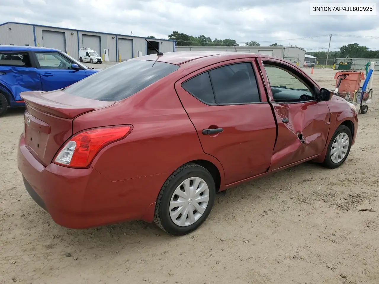 2018 Nissan Versa S VIN: 3N1CN7AP4JL800925 Lot: 57148545