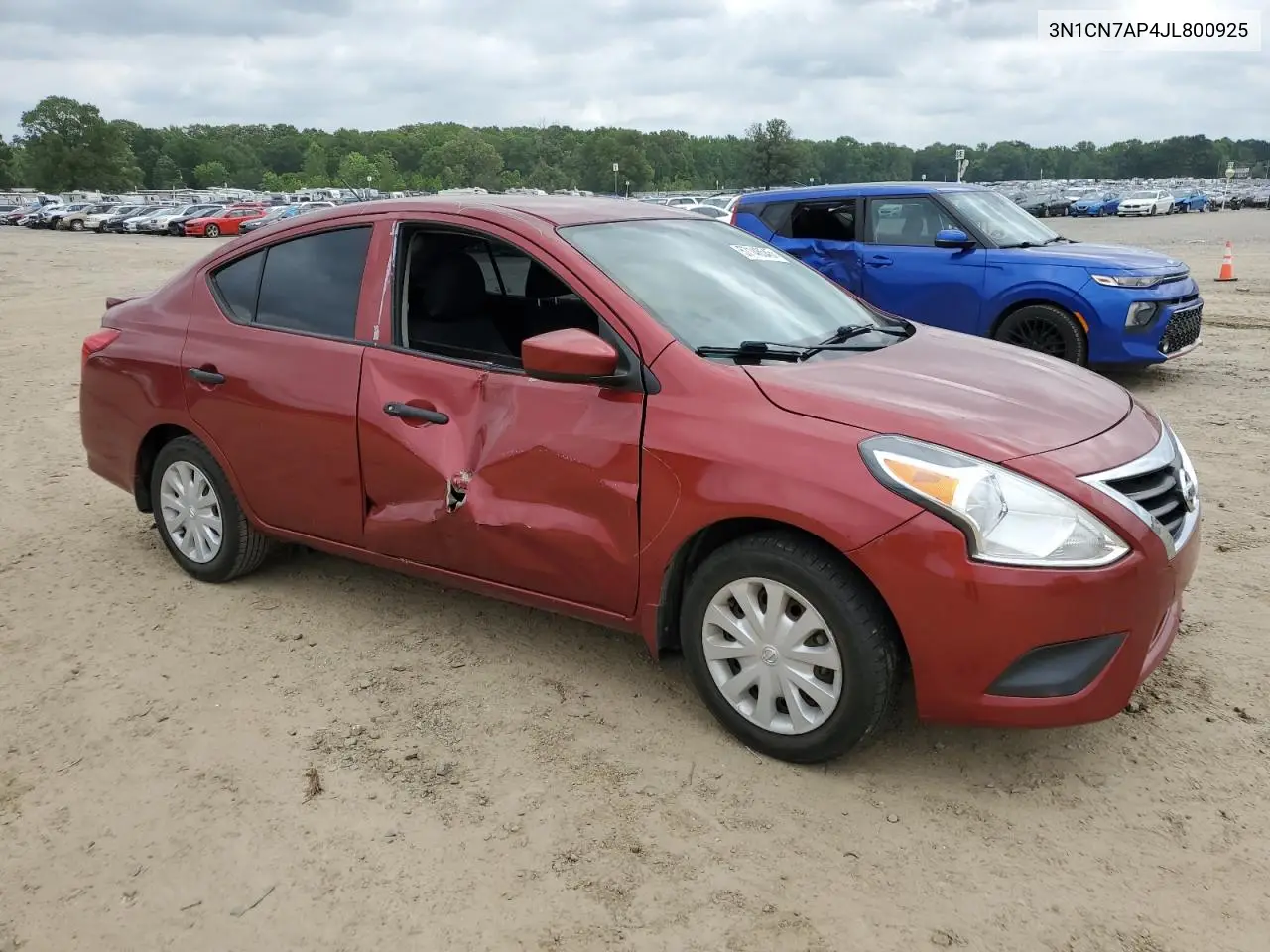 2018 Nissan Versa S VIN: 3N1CN7AP4JL800925 Lot: 57148545