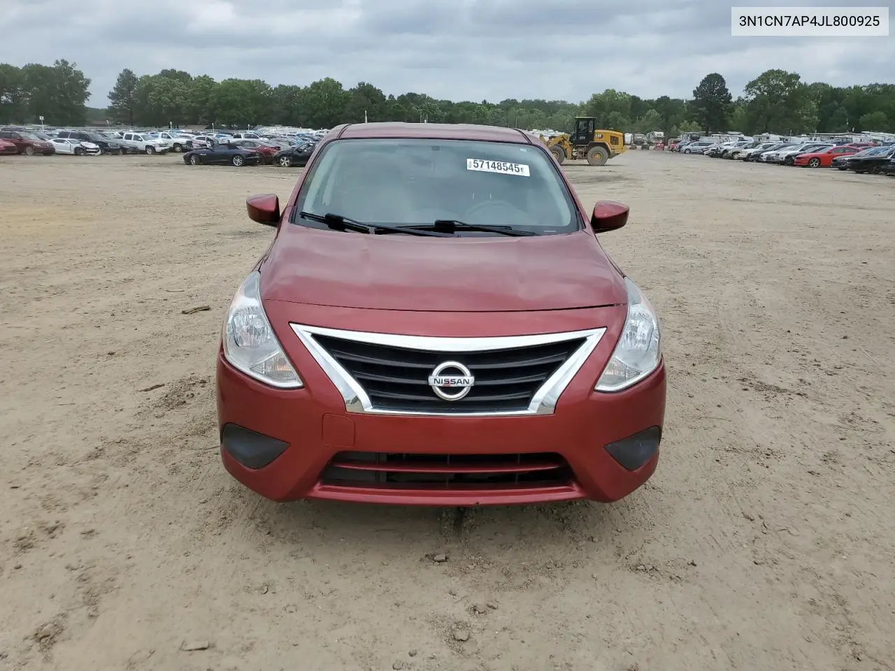 2018 Nissan Versa S VIN: 3N1CN7AP4JL800925 Lot: 57148545