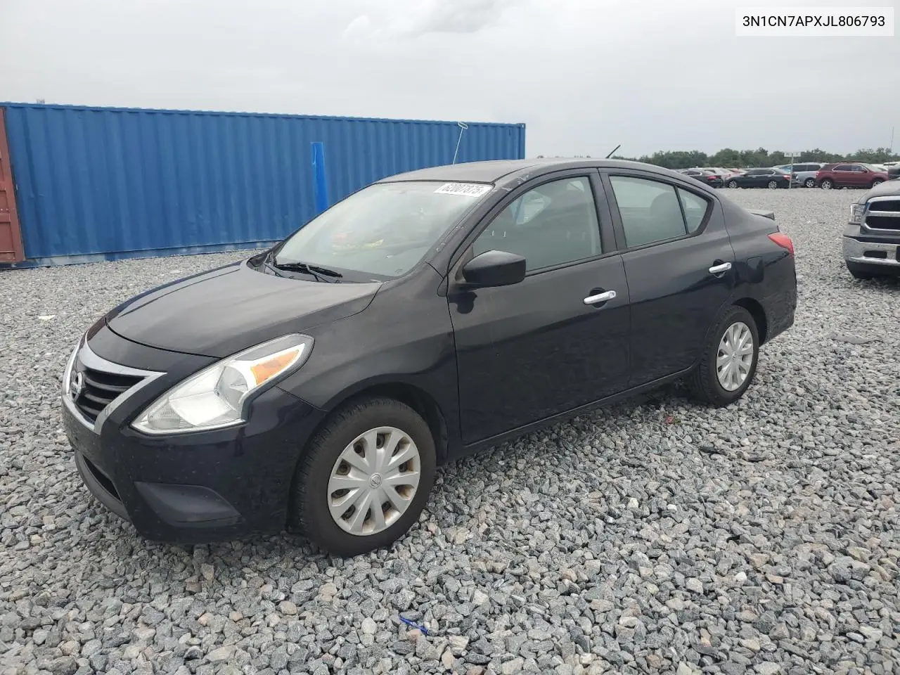 2018 Nissan Versa S VIN: 3N1CN7APXJL806793 Lot: 62007875