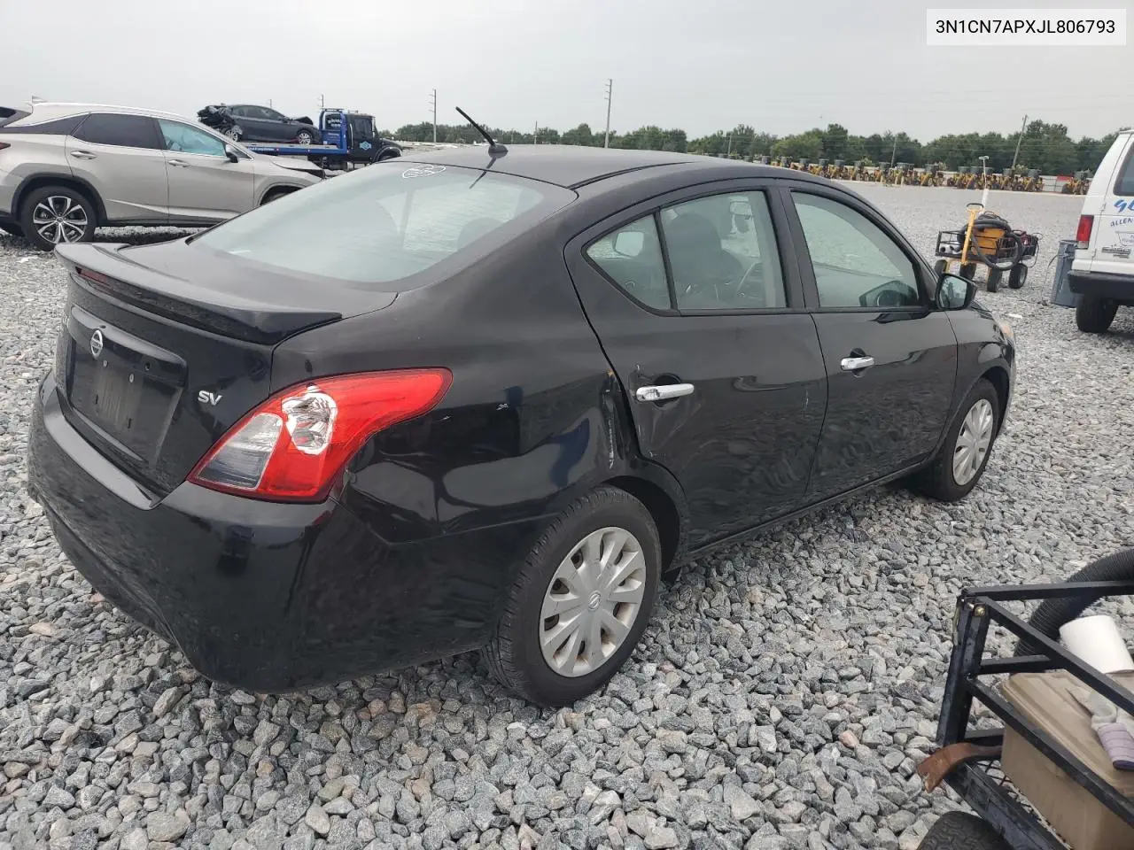 2018 Nissan Versa S VIN: 3N1CN7APXJL806793 Lot: 62007875