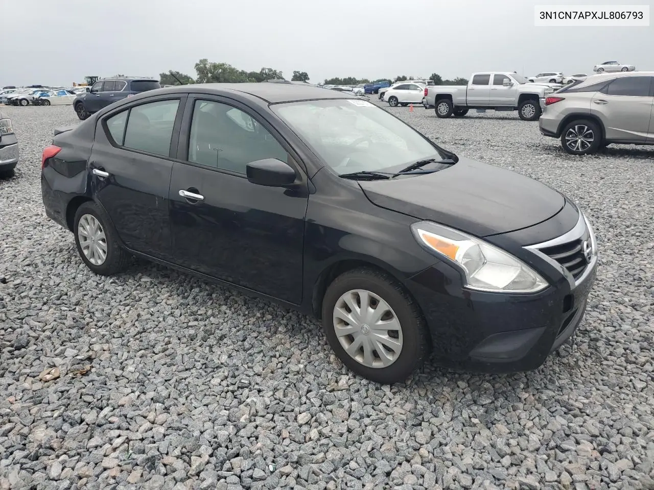 2018 Nissan Versa S VIN: 3N1CN7APXJL806793 Lot: 62007875