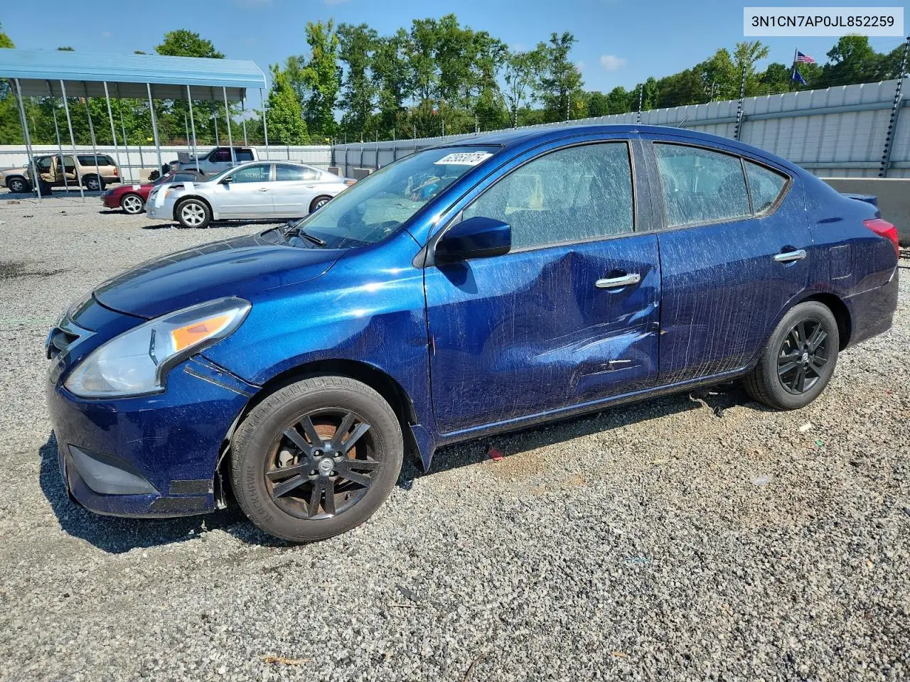 2018 Nissan Versa S VIN: 3N1CN7AP0JL852259 Lot: 62953075