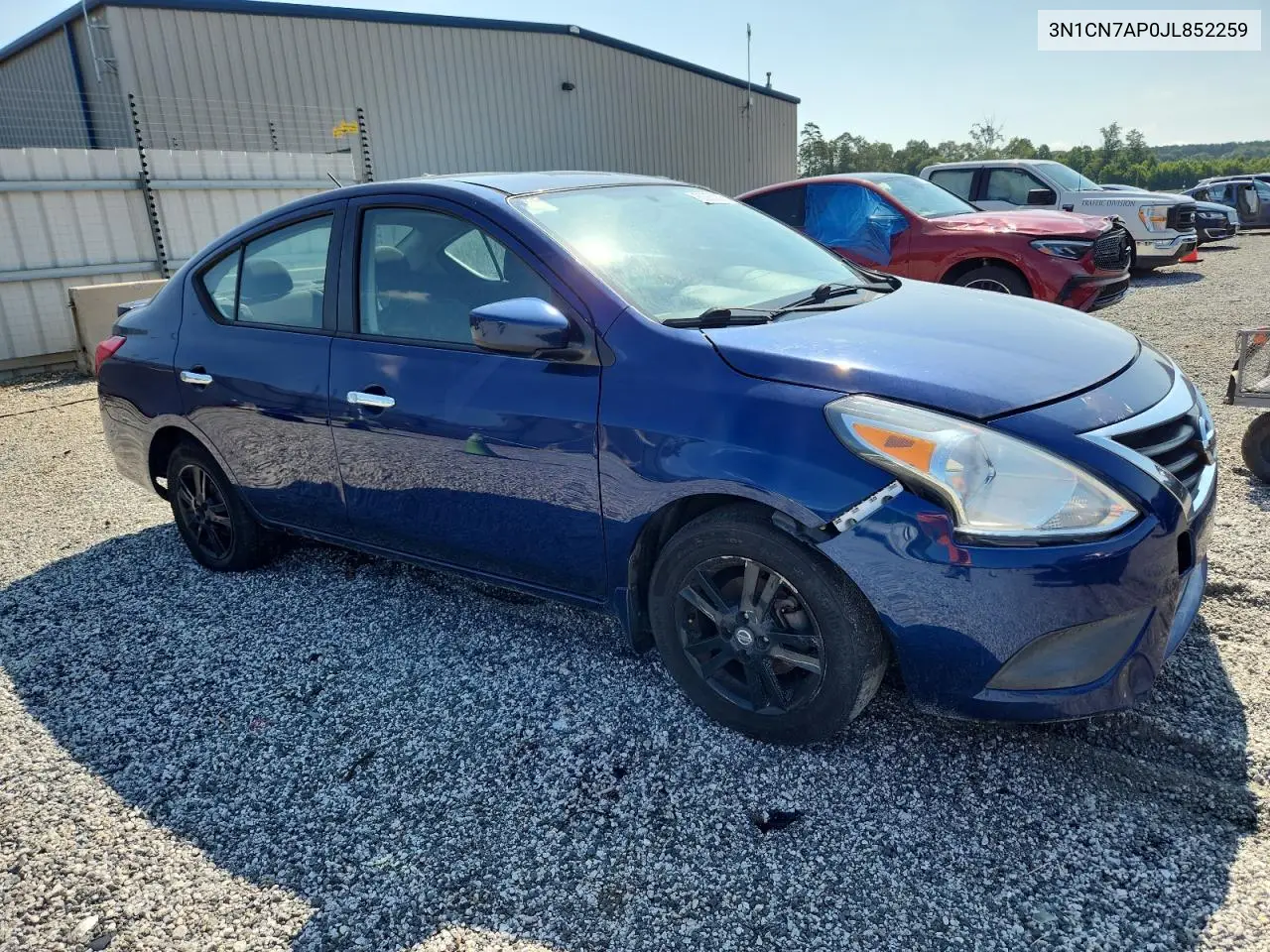 2018 Nissan Versa S VIN: 3N1CN7AP0JL852259 Lot: 62953075