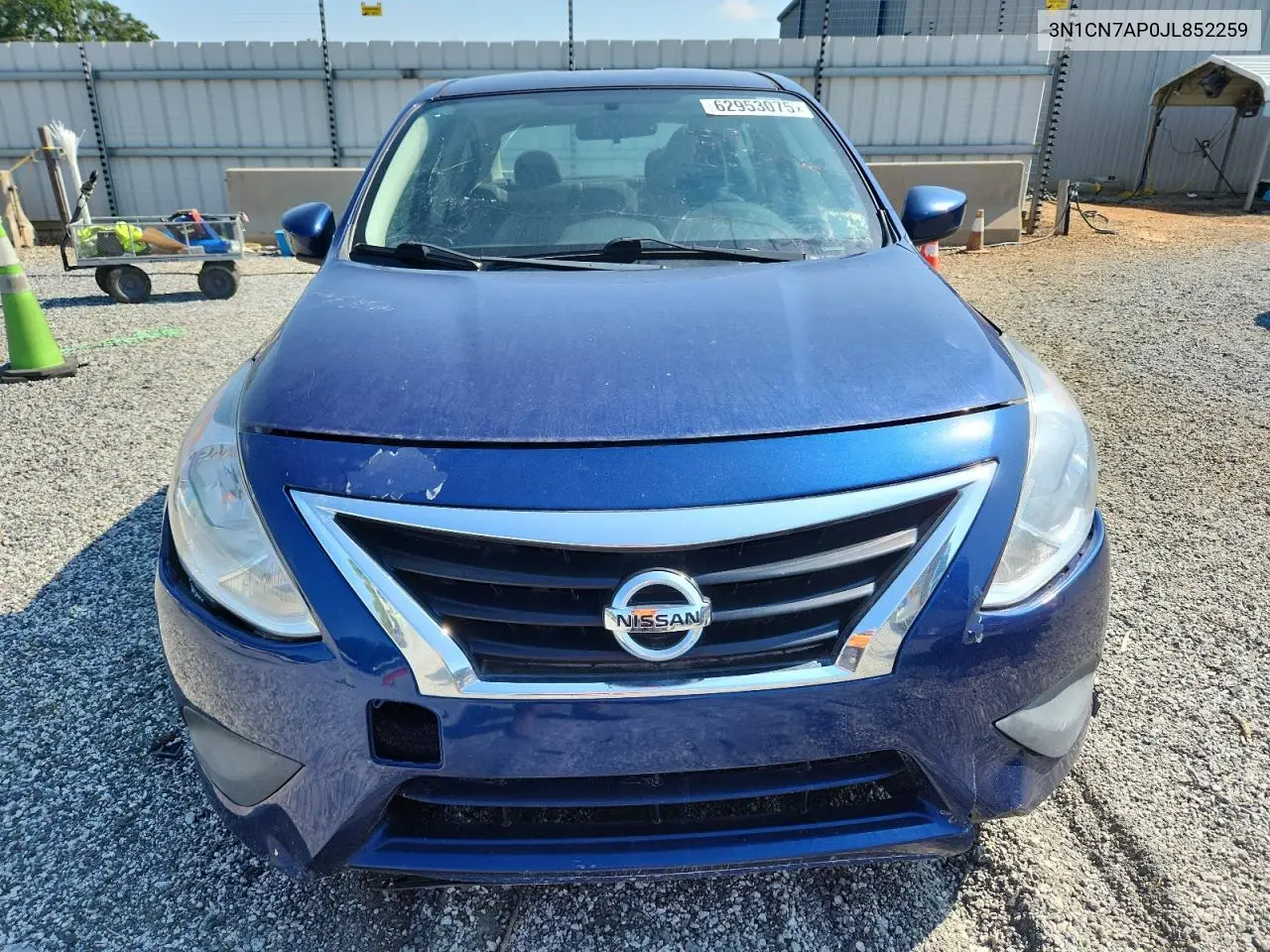 2018 Nissan Versa S VIN: 3N1CN7AP0JL852259 Lot: 62953075