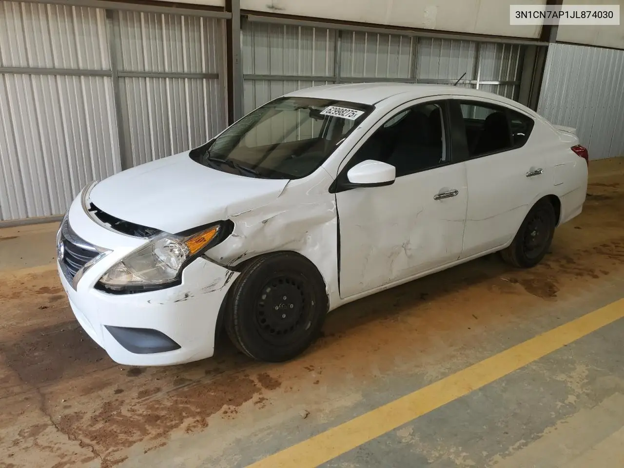 2018 Nissan Versa S VIN: 3N1CN7AP1JL874030 Lot: 62998275