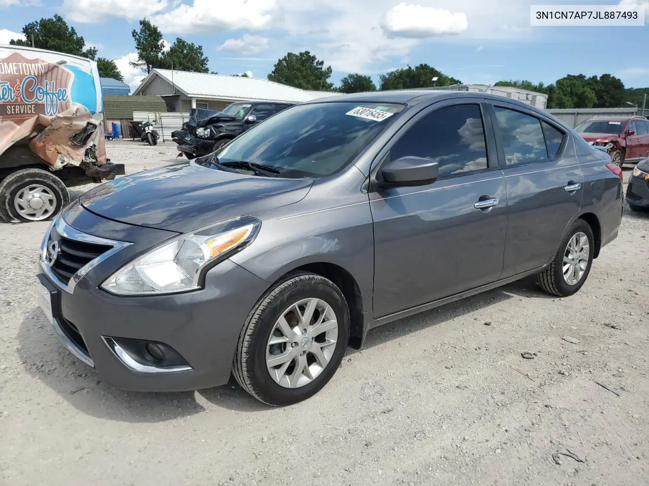 2018 Nissan Versa S VIN: 3N1CN7AP7JL887493 Lot: 63016455