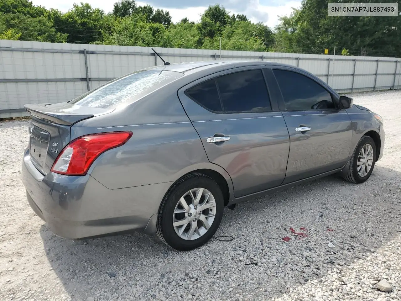 2018 Nissan Versa S VIN: 3N1CN7AP7JL887493 Lot: 63016455