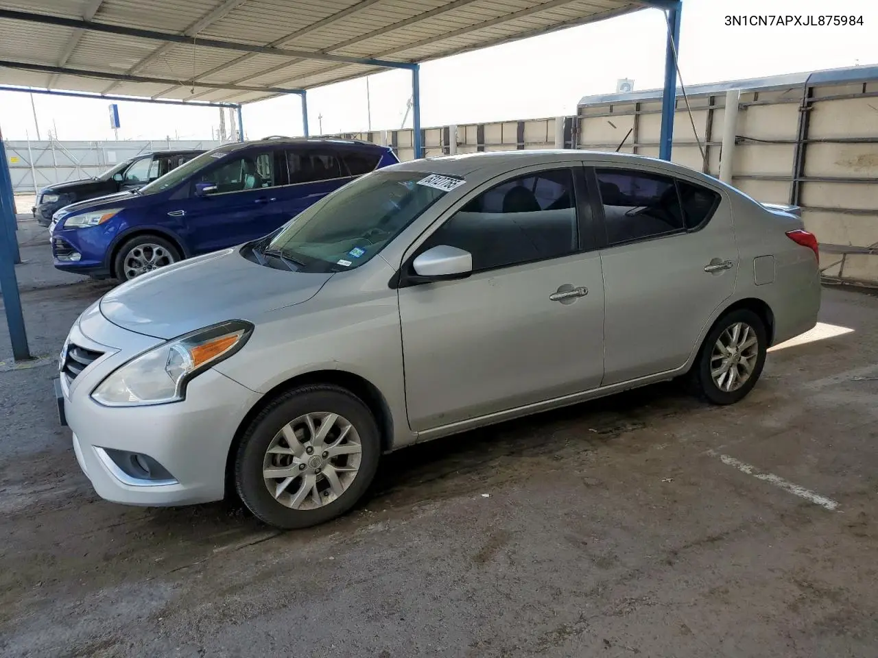 2018 Nissan Versa S VIN: 3N1CN7APXJL875984 Lot: 63127765