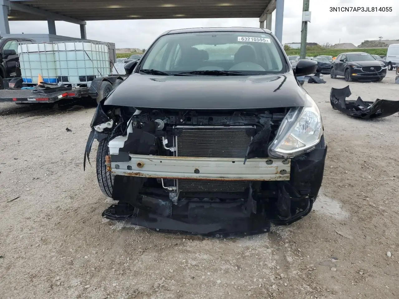 2018 Nissan Versa S VIN: 3N1CN7AP3JL814055 Lot: 63210595
