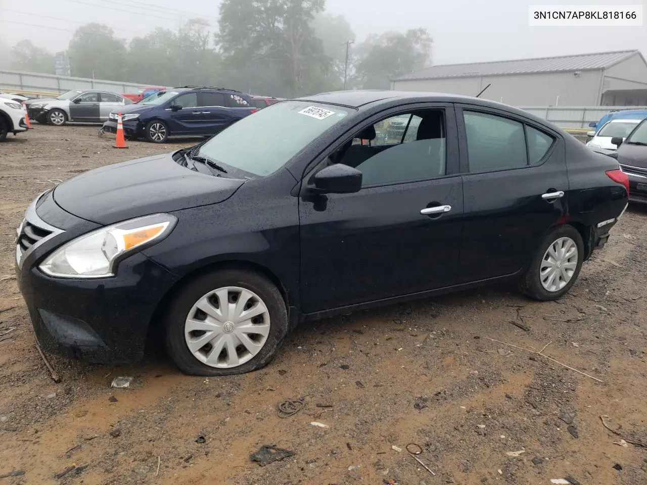 2019 Nissan Versa S VIN: 3N1CN7AP8KL818166 Lot: 56976145