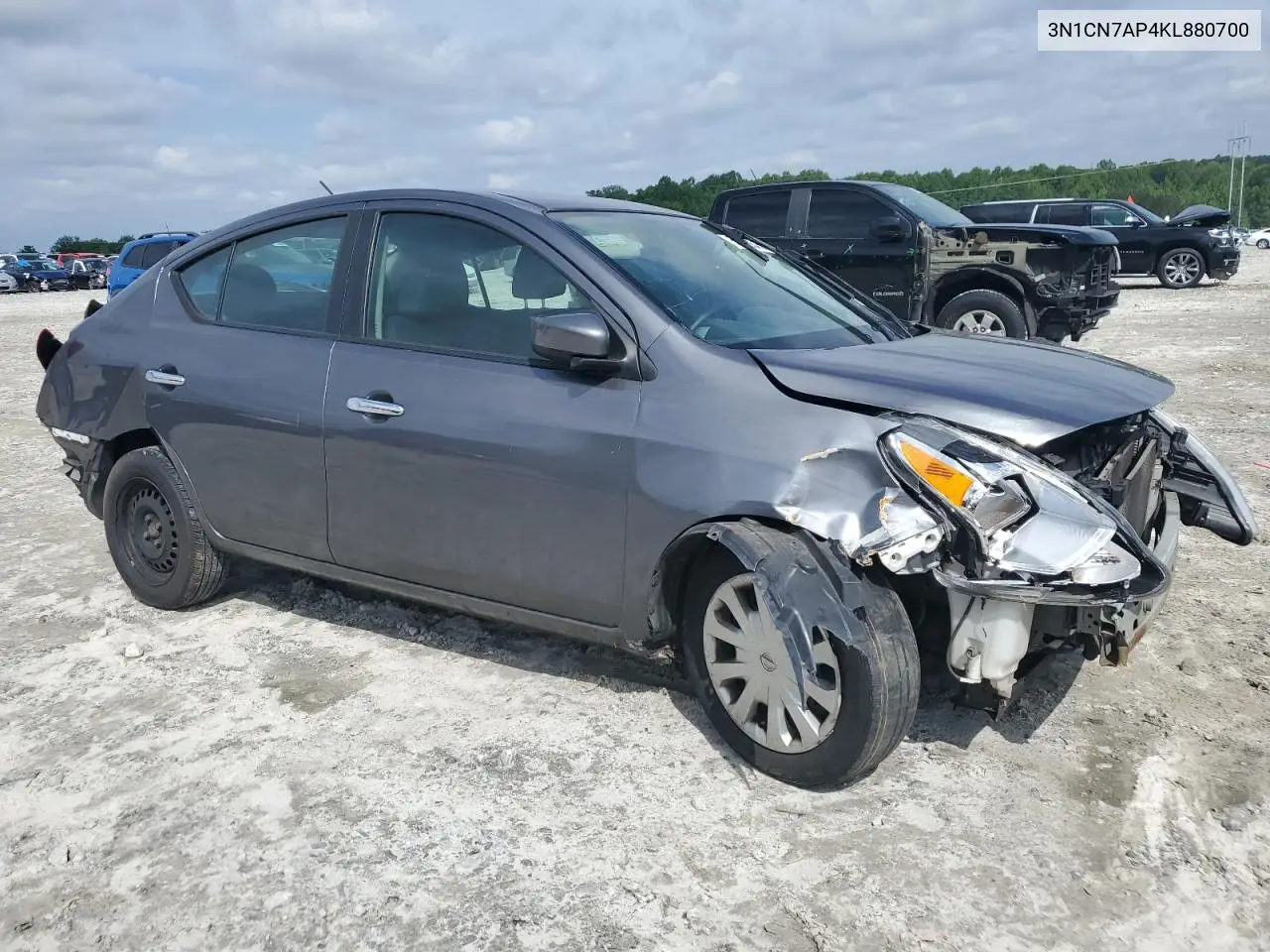 2019 Nissan Versa S VIN: 3N1CN7AP4KL880700 Lot: 57268645