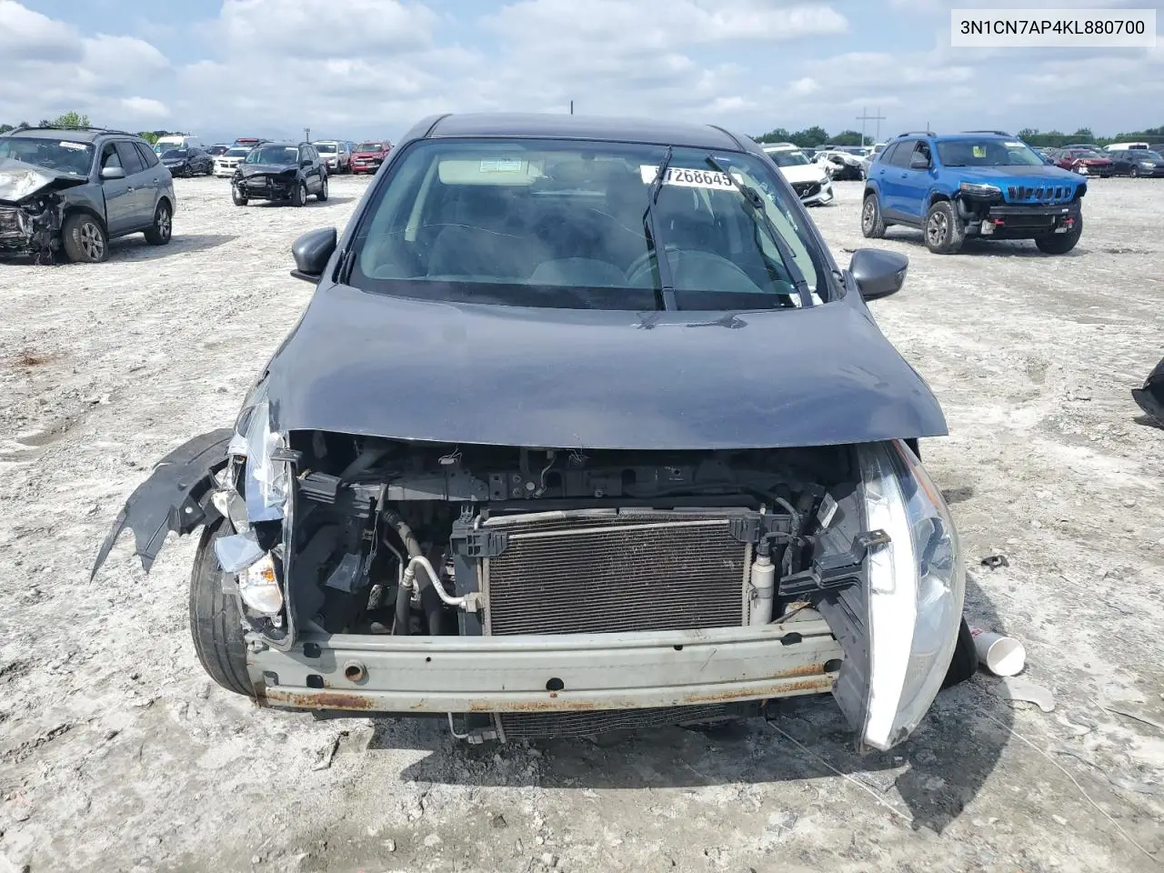 2019 Nissan Versa S VIN: 3N1CN7AP4KL880700 Lot: 57268645