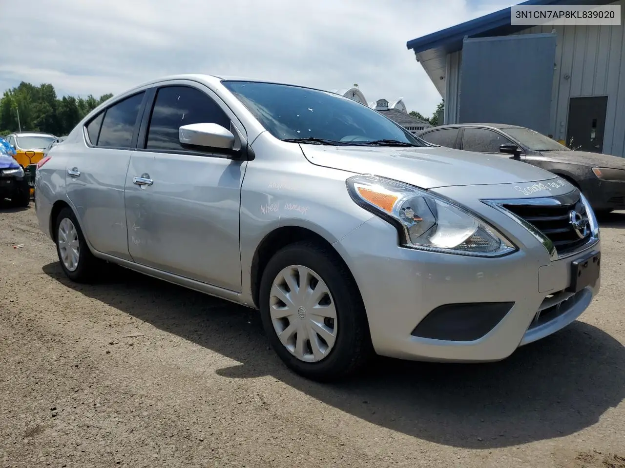 2019 Nissan Versa S VIN: 3N1CN7AP8KL839020 Lot: 59913875