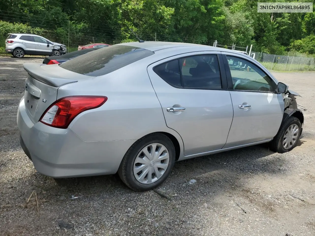 2019 Nissan Versa S VIN: 3N1CN7AP9KL864895 Lot: 60904645