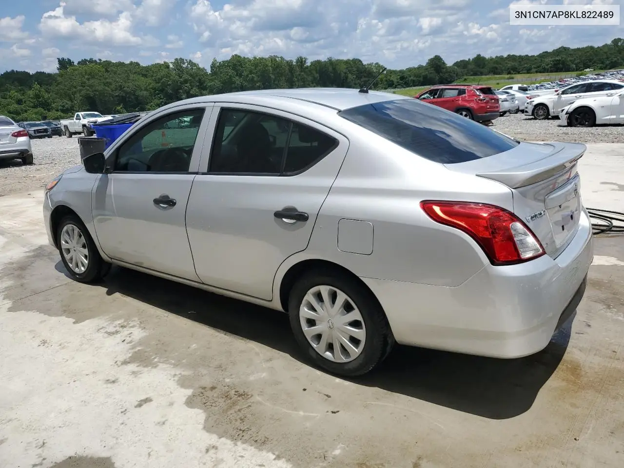 2019 Nissan Versa S VIN: 3N1CN7AP8KL822489 Lot: 62531365